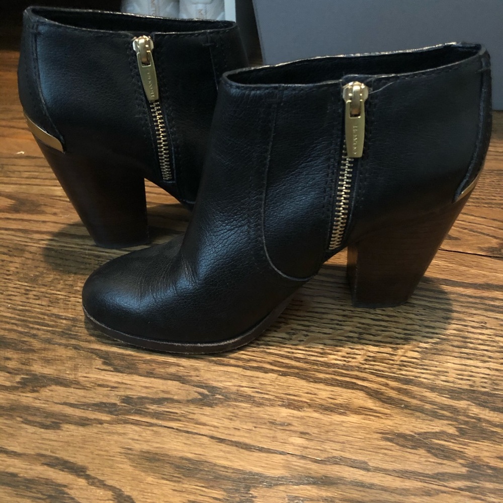 Coach leather booties